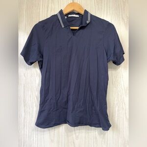 BOGO Cutter and Buck Women’s BOGO Medium Golf Polos (One Navy/One Tan) EUC